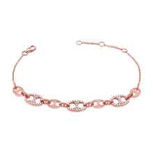 Load image into Gallery viewer, 14k Gold &amp; Diamond Link Bracelet