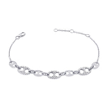 Load image into Gallery viewer, 14k Gold &amp; Diamond Link Bracelet