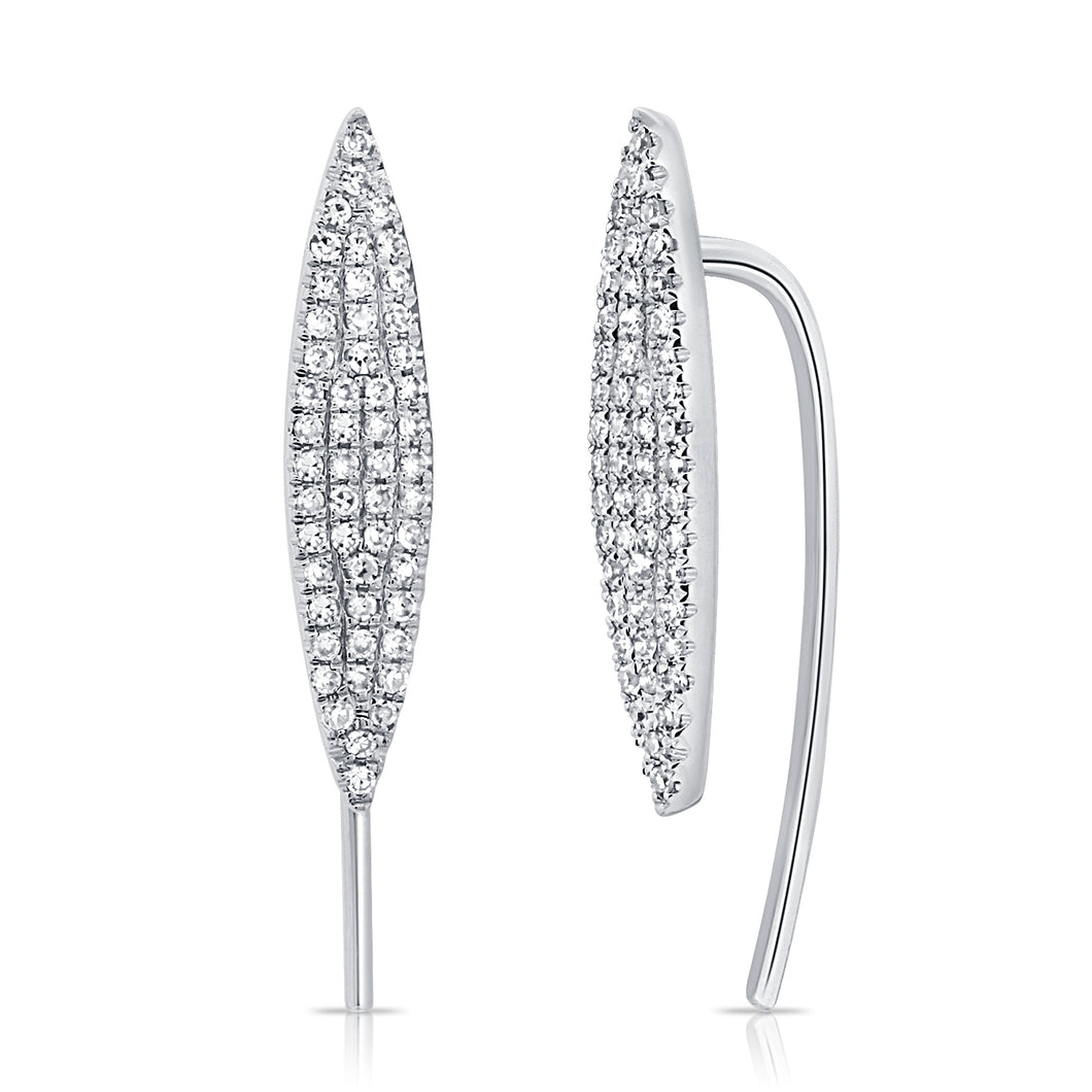 14K Gold & Diamond Ear Climbers