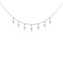 Load image into Gallery viewer, 14k Gold Diamond Lightning Bolt Necklace