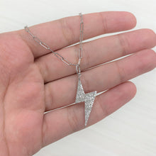 Load image into Gallery viewer, 14k Gold &amp; Diamond Lightning Bolt Charm