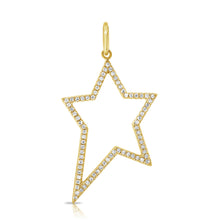 Load image into Gallery viewer, 14k Gold &amp; Diamond Star Charm