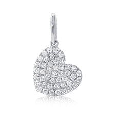 Load image into Gallery viewer, 14k Gold &amp; Diamond Heart Charm