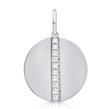 Load image into Gallery viewer, 14k Gold &amp; Diamond Circle Charm