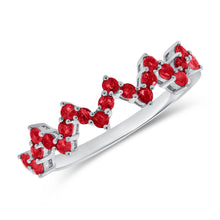 Load image into Gallery viewer, 14k Gold &amp; Ruby Heartbeat Ring