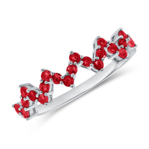 14k Gold & Ruby Heartbeat Ring