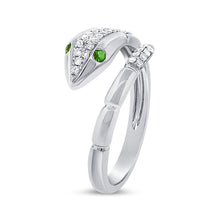 Load image into Gallery viewer, 14k Gold &amp; Diamond Snake Ring