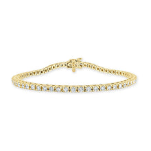 Load image into Gallery viewer, 14k Gold &amp; Diamond Tennis Bracelet