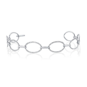 14k Gold & Diamond Link Bracelet