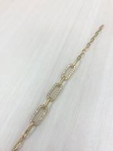 Load image into Gallery viewer, 14k Gold &amp; Diamond Link Bracelet