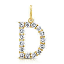 Load image into Gallery viewer, 14k Gold &amp; Diamond Large Initial Pendant