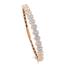 Load image into Gallery viewer, 14k Gold &amp; Diamond Flexible Bangle