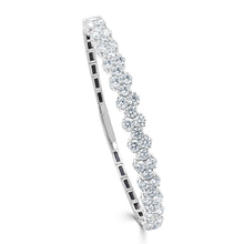 Load image into Gallery viewer, 14k Gold &amp; Diamond Flexible Bangle