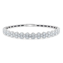Load image into Gallery viewer, 14k Gold &amp; Diamond Flexible Bangle