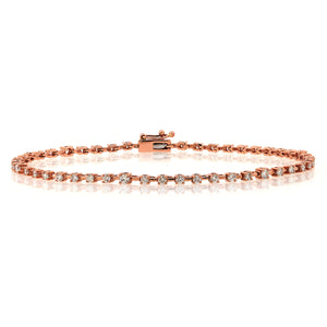 14k Gold & Diamond Tennis Bracelet
