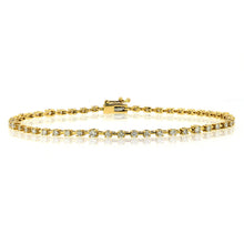 Load image into Gallery viewer, 14k Gold &amp; Diamond Tennis Bracelet