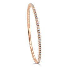 Load image into Gallery viewer, 14k Gold &amp; Diamond Flexible Bangle