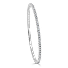 Load image into Gallery viewer, 14k Gold &amp; Diamond Flexible Bangle