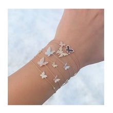 Load image into Gallery viewer, 14k Gold &amp; Diamond Butterfly Bracelet
