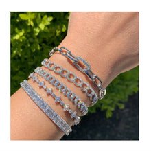Load image into Gallery viewer, 14k Gold &amp; Diamond Link Bracelet