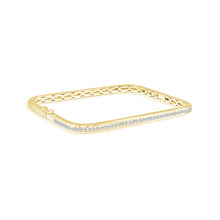 Load image into Gallery viewer, 14k Gold &amp; Diamond Bangle