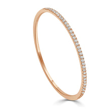 Load image into Gallery viewer, 14k Gold &amp; Diamond Bangle