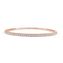 Load image into Gallery viewer, 14k Gold &amp; Diamond Bangle