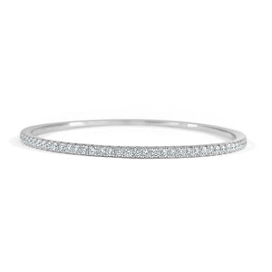 14k Gold & Diamond Bangle