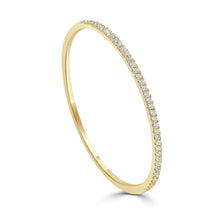 Load image into Gallery viewer, 14k Gold &amp; Diamond Bangle