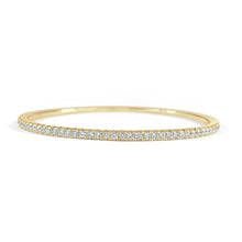 Load image into Gallery viewer, 14k Gold &amp; Diamond Bangle