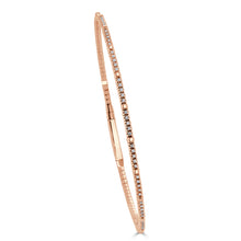 Load image into Gallery viewer, 14K Gold &amp; Diamond Flexible Bangle