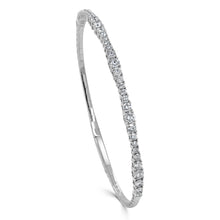 Load image into Gallery viewer, 14K Gold &amp; Diamond Flexible Bangle