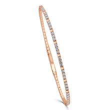 Load image into Gallery viewer, 14k Gold &amp; Diamond Flexible Bangle