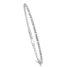 Load image into Gallery viewer, 14k Gold &amp; Diamond Flexible Bangle