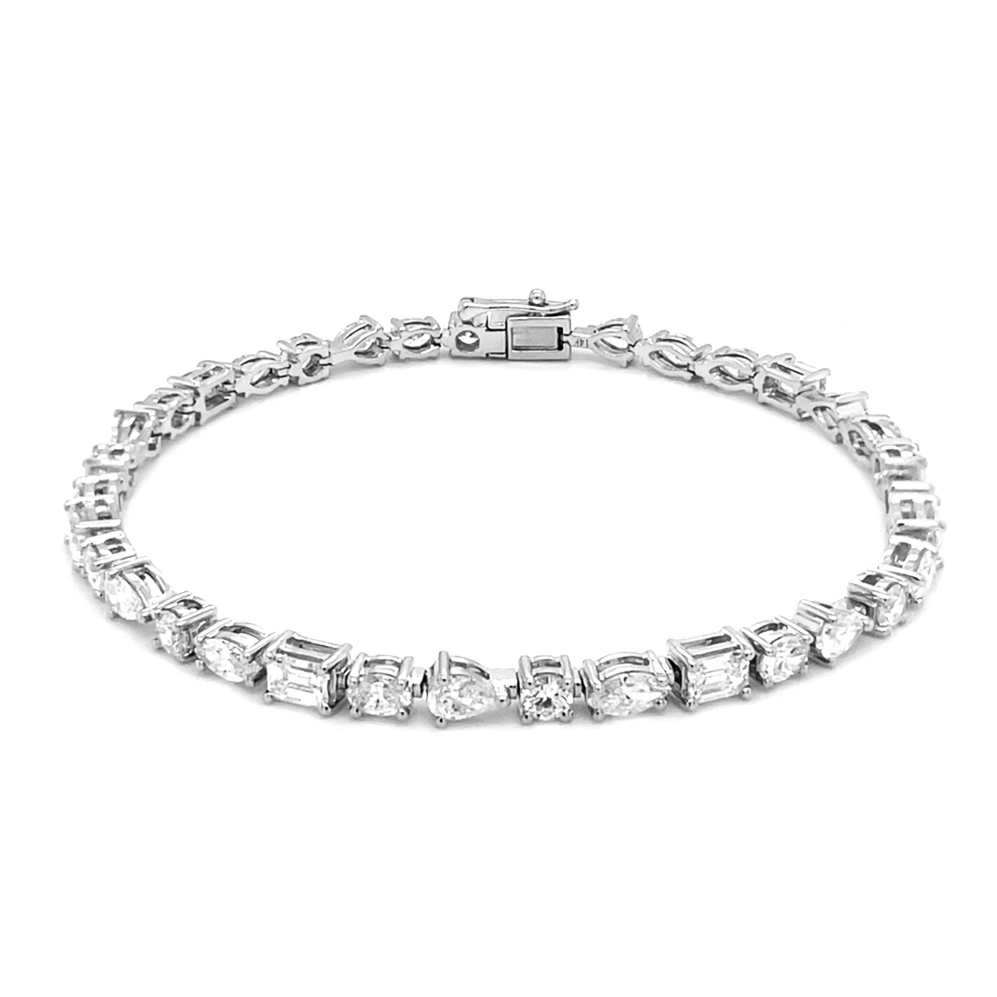 Fancy Shape Diamond Bracelet In India