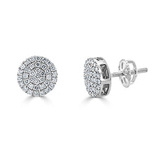 Load image into Gallery viewer, 14k Gold &amp; Diamond Disc Studs