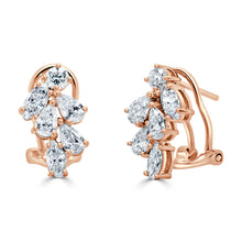 Load image into Gallery viewer, 14k Gold &amp; Fancy-Shape Diamond Earrings