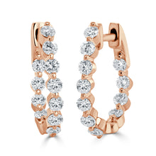 Load image into Gallery viewer, 14K Gold Oval Hoop Earring