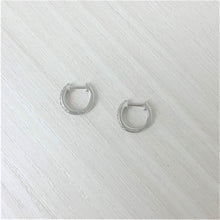 Load image into Gallery viewer, 14k Gold &amp; Diamond Huggie Earrings