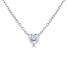 Load image into Gallery viewer, 14k Gold &amp; Heart-Shaped Diamond Necklace
