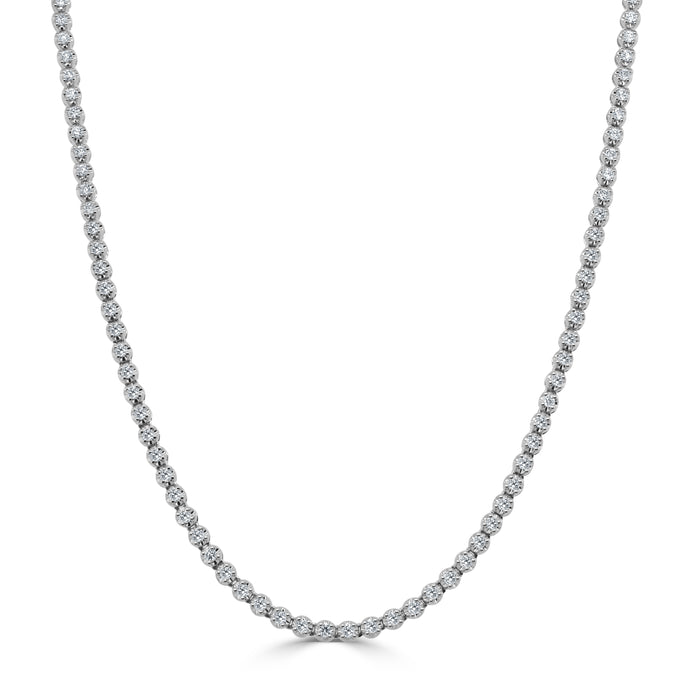 14K Gold & Diamond 2-in-1 Tennis Necklace/Bracelet