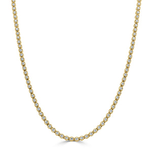 14K Gold & Diamond 2-in-1 Tennis Necklace/Bracelet