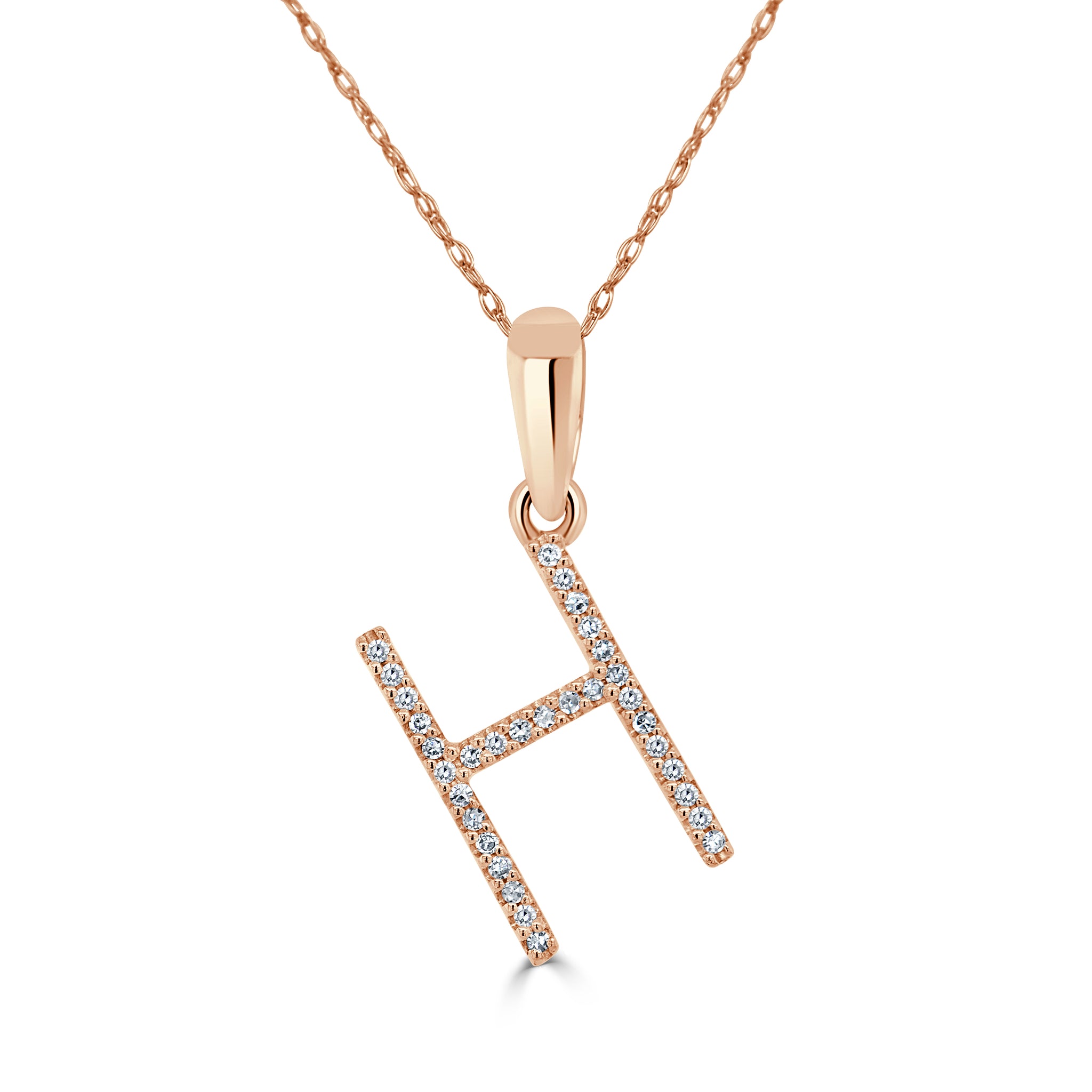 .32ct Fancy Intense Pink Bare Diamond 14k Rose Gold Necklace