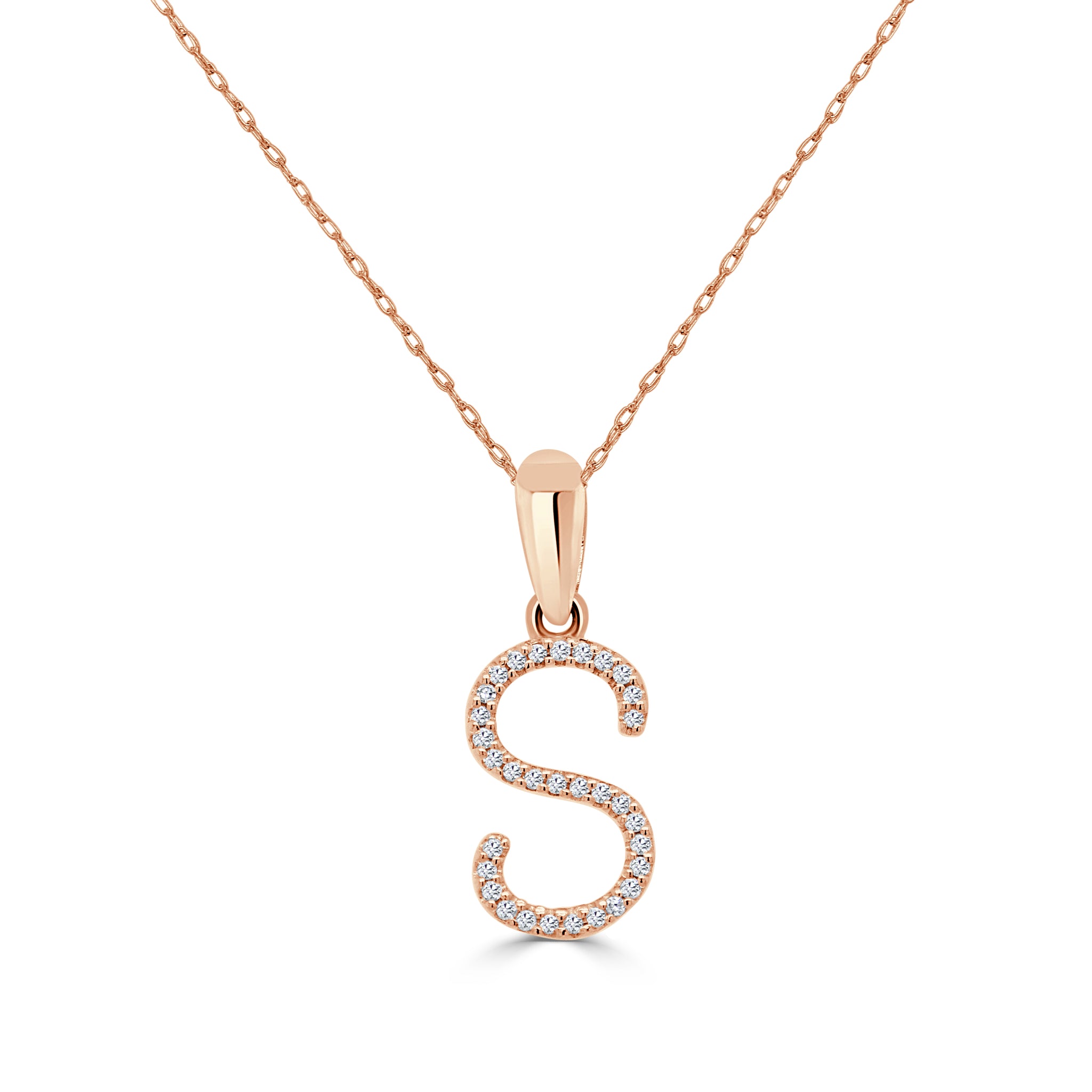 .32ct Fancy Intense Pink Bare Diamond 14k Rose Gold Necklace