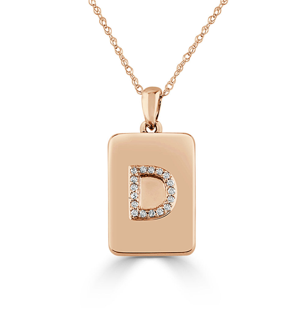 Trojan Dog Tag Necklace  Diamond – Vincent Peach Fine Jewelry