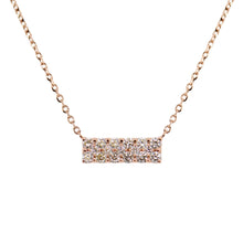 Load image into Gallery viewer, 14k Gold &amp; Diamond Bar Necklace
