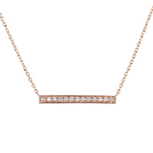 Load image into Gallery viewer, 14k Gold &amp; Diamond Bar Necklace