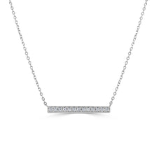 Load image into Gallery viewer, 14k Gold &amp; Diamond Bar Necklace