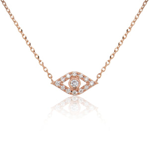 Sabrina Designs 14K Gold Diamond Evil Eye Necklace CP1835 