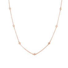 Load image into Gallery viewer, 14k Gold &amp; Diamond Station Necklace